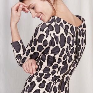 Boden  Marida Leopard Print Dress - size 10 R